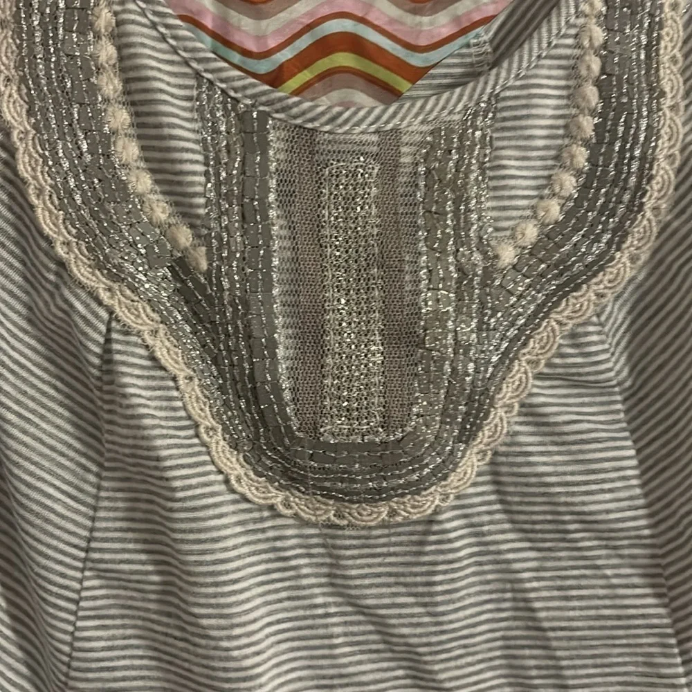 A Common Thread Jeweled Multi Pattern Tank - Picture 3 of 4